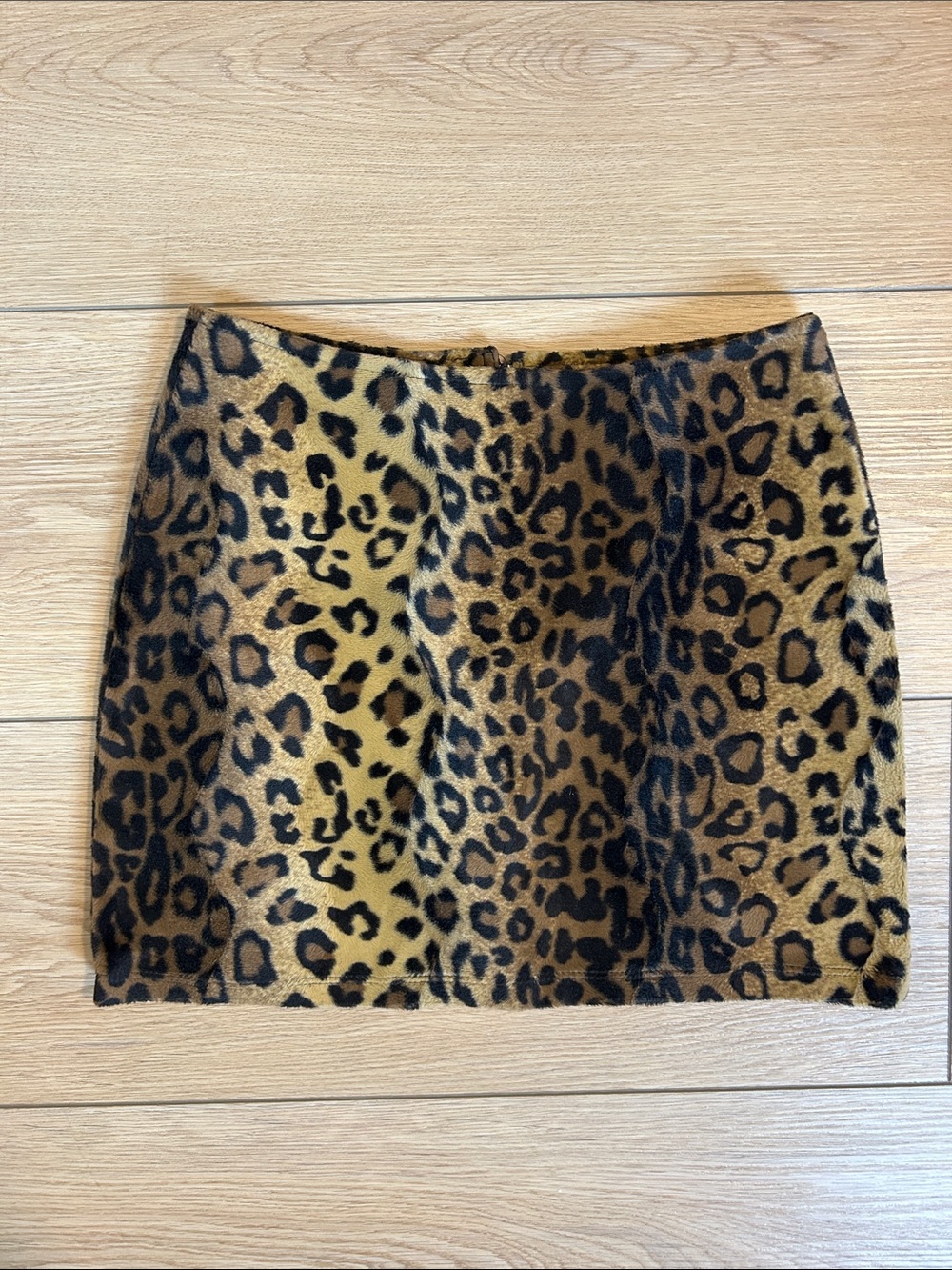 Vintage 1990s Leopard Print Miniskirt